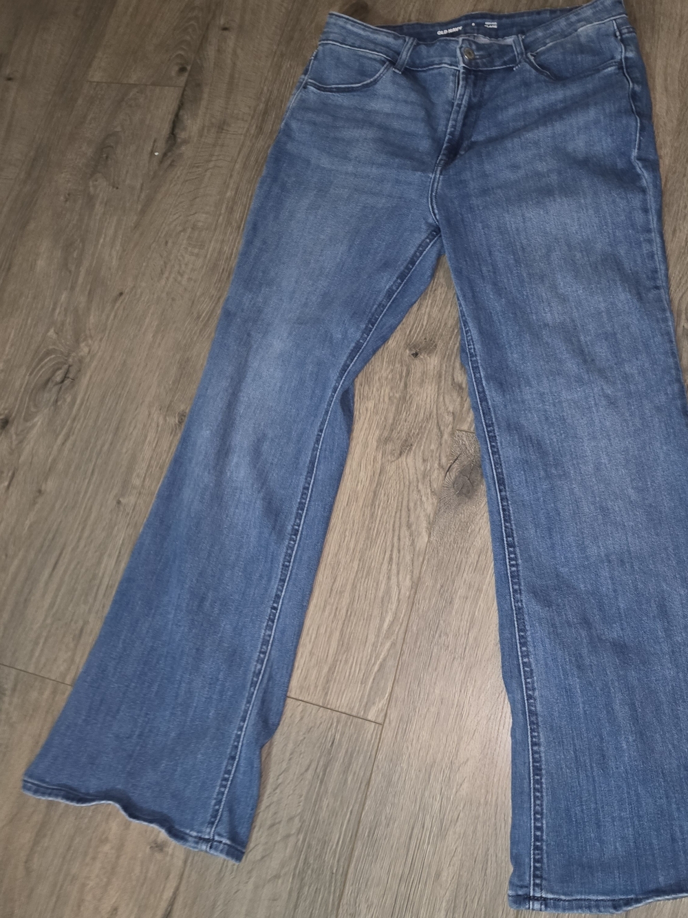 Old Navy Blue Flared Wide-Leg Jeans 8P
